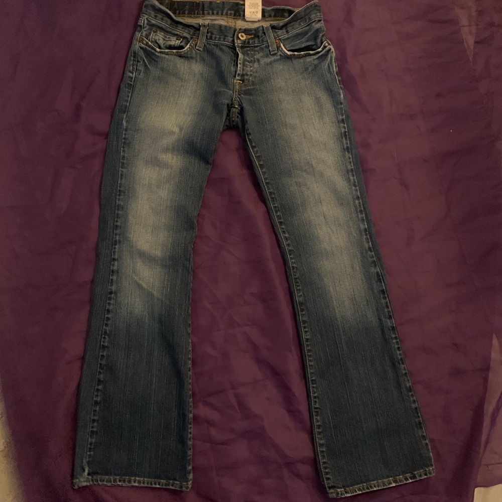 low rise boot cut lucky brand jeans